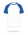 White body + heather royal blue sleeves 100% cotton raglan shirts sj clothing co manila philippines