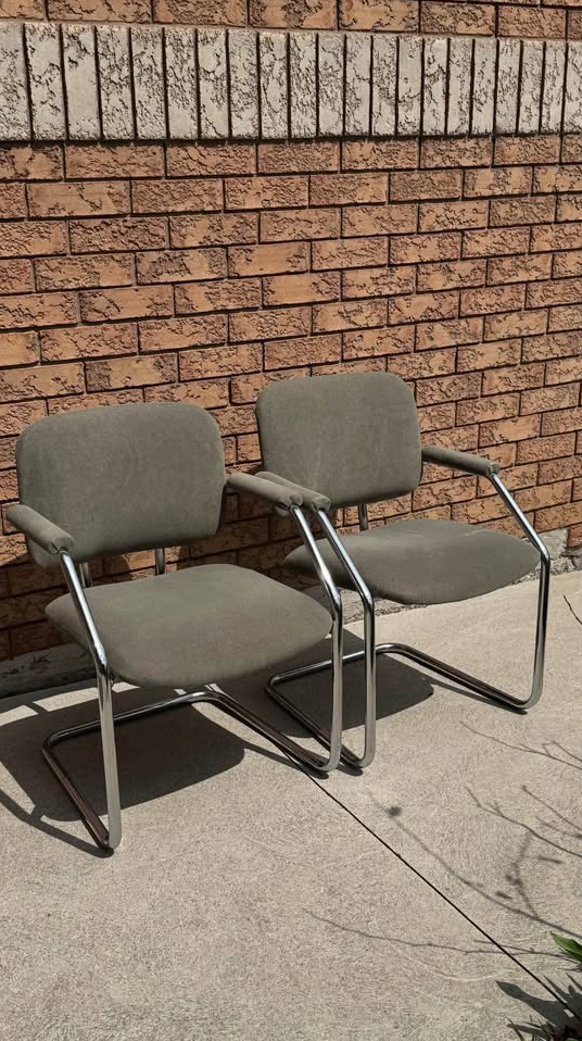 Sage Green Chrome Chairs thumbnail