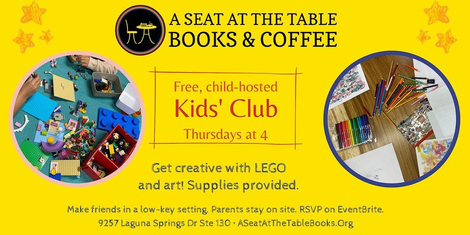 Kids' Club: Creativity with LEGO, Doodling, & New Friends promotional image