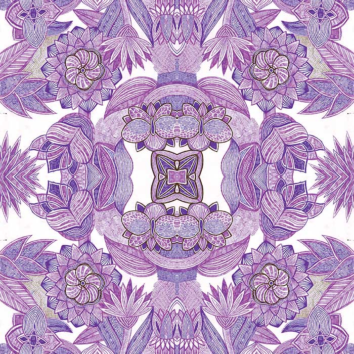 Purple & White Beautiful Creative Pattern Wallpaper pattern