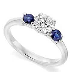 Shop coloured gem and lab diamond rings