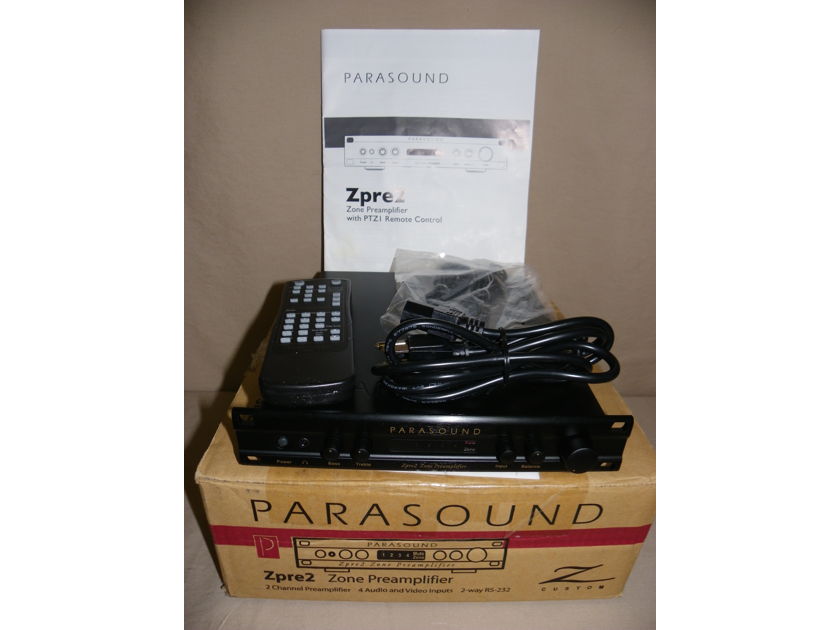 Parasound ZPRE 2 PREAMPLIFIER MINT- VERY LOW HOURS