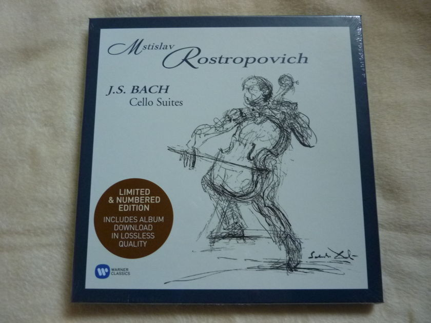 BACH CELLO SUITES - ROSTROPOVICH   NEW SEALED Limited