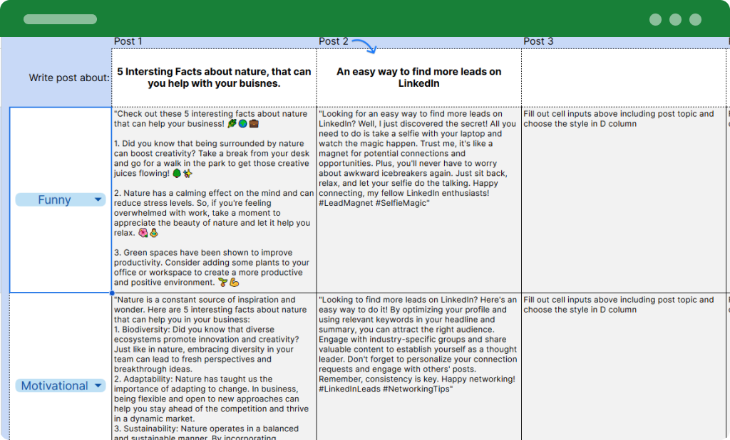UX/UI Designer writing tweets example