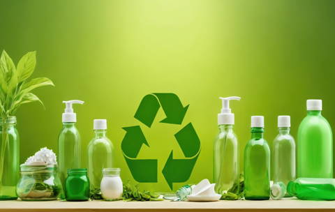Recycled label material for eco-conscious businesses