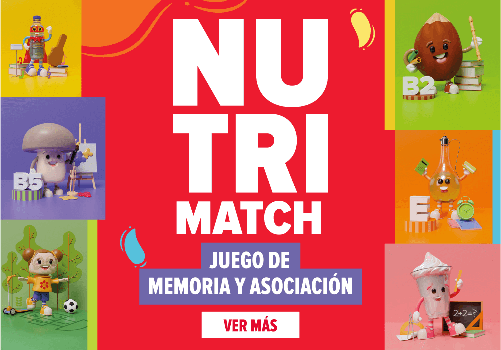 Nutri Match: Juego de memoria y Asociación