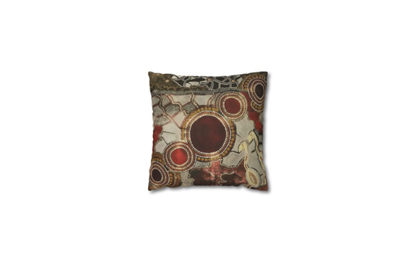 Artistic Square Poly Canvas Pillowcase, Boho Home Decor