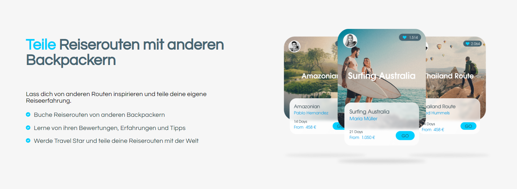 Backpackertrail product / service