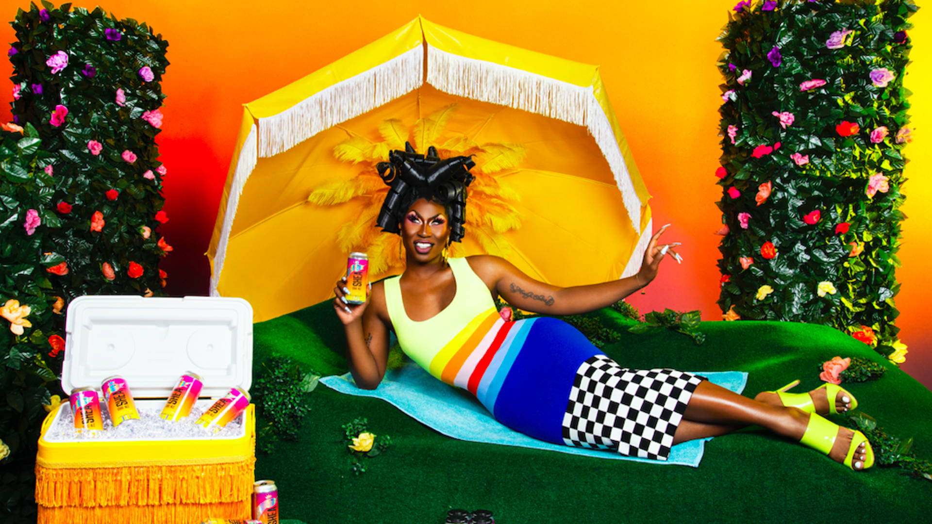 Featured image for Shea Couleé and Goose Island Collab Comes in Fiercely Designed Cans