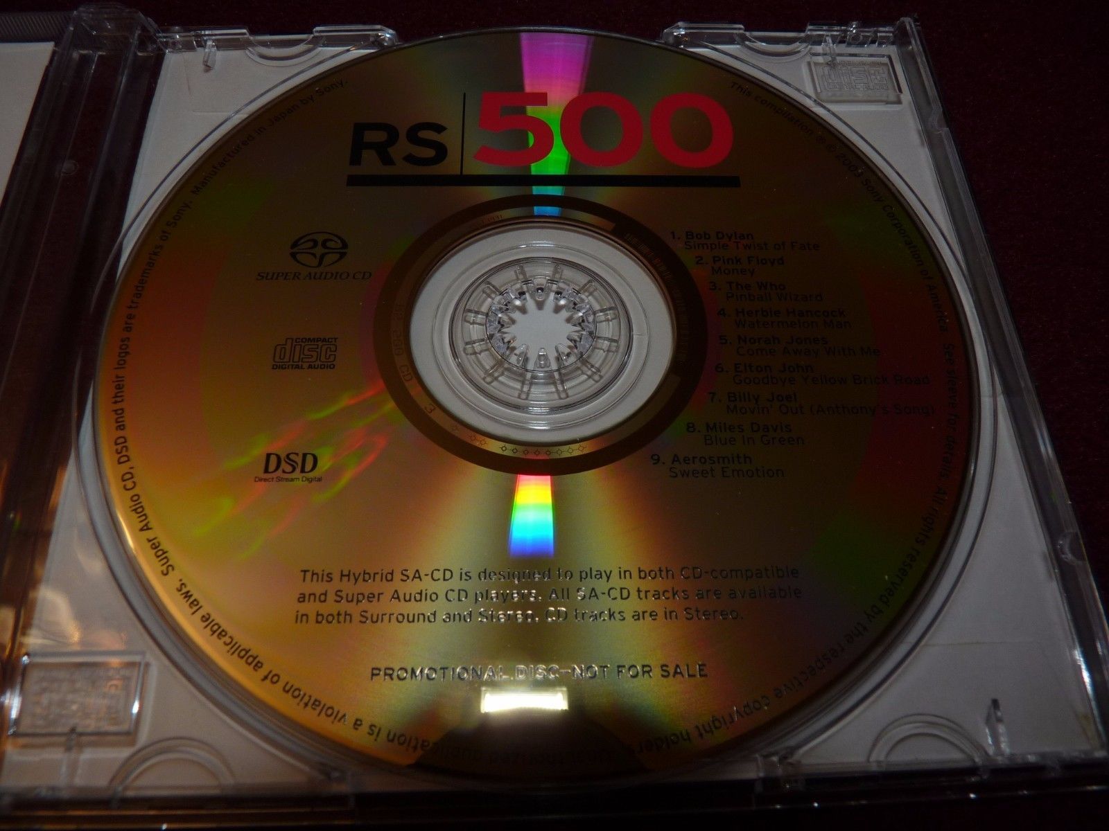 SACD RS500 - Sony Super Audio CD Sampler SACD  -  Hybrid 2
