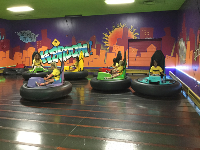 Primrose students enjoy themselves as they play bumper cars