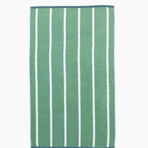 Woven Stripe Beach Towel - Peacock