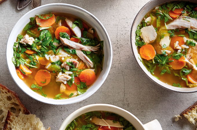 Hearty Chicken and Rice Soup