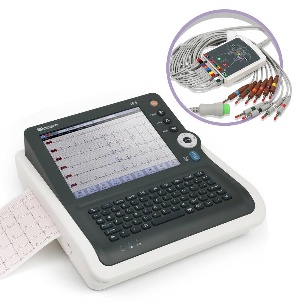 جهاز رسم القلب بستة قنوات مع واجهة مستخدم سهلة الاستخدام