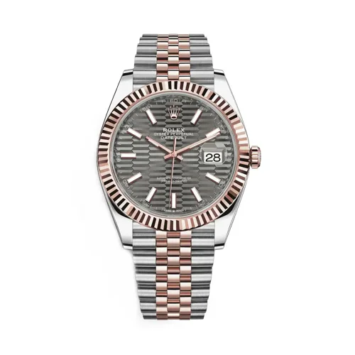 Rolex Datejust 41 Grey Motif Dial Box and Papers 2022