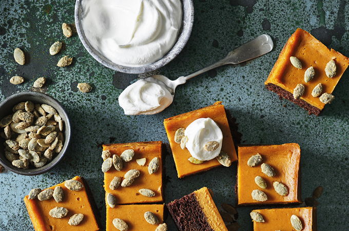 Pumpkin and Spice Cake Squares