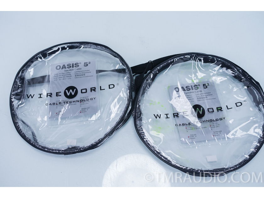 WireWorld Oasis 5.2 Speaker Cables 5 Meter Pair;  Spades; Bananas (6406)