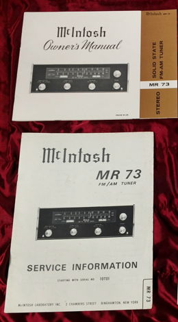 MCINTOSH MR73 SOLID STATE TUNER VERY NICE CONDITION, TE...