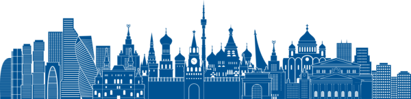 Векторное изображение «Силуэты Москвы» (московские образы)