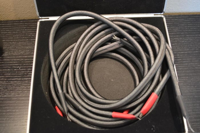 Silversmith Audio Silver Speaker Cables 8 feet pair Goo...