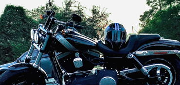 2015 HARLEY-DAVIDSON FXDF103 DYNA FAT BOB (VIVID BLACK) motorcycle for rent near Laporte, TX