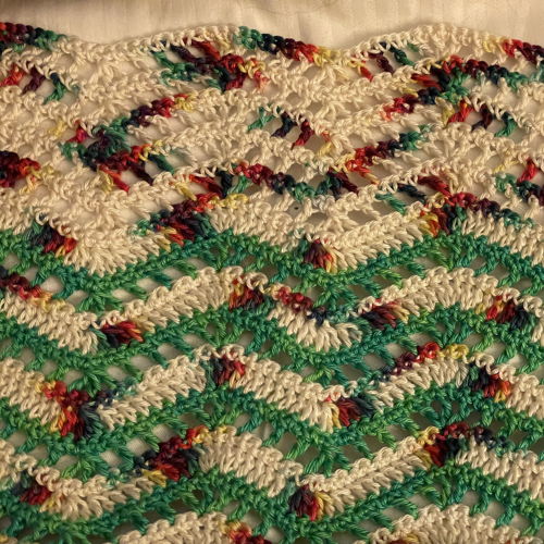 Gehaakte golfjes sjaal Laura