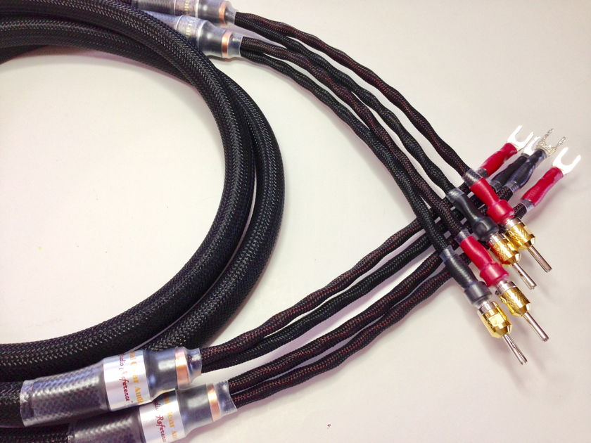 Crystal Clear Audio STUDIO REFERENCE Speaker Cables 2.5m (8ft.) pair