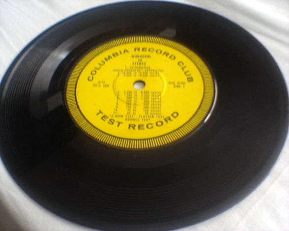 TEST RECORD - Columbia Record Club RARE 7 inch