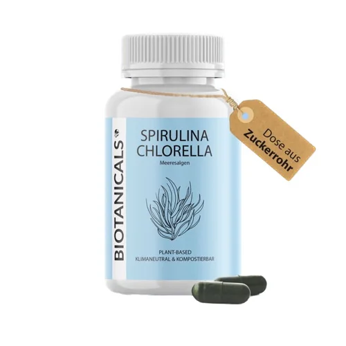Spirulina & Chlorella Kapseln - Vegan / aus natürlichen Quellen