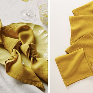 Edison Portuguese Linen Napkins, Set of 4