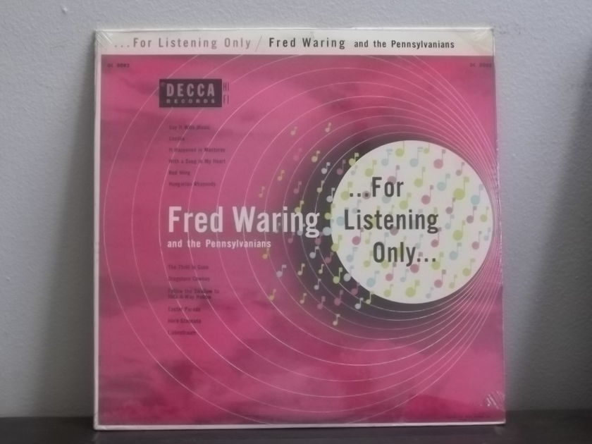 Fred Waring and the Pennsylvanians - For Listening Only Decca DL 8082 still sealed