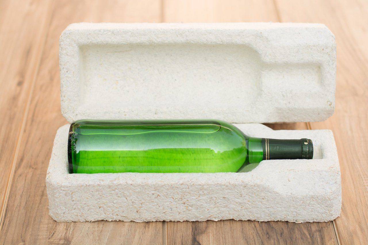 mushroom roots make packaging eco-friendly.  It provides protective packaging to ship a range of products from wines to delicate electronics