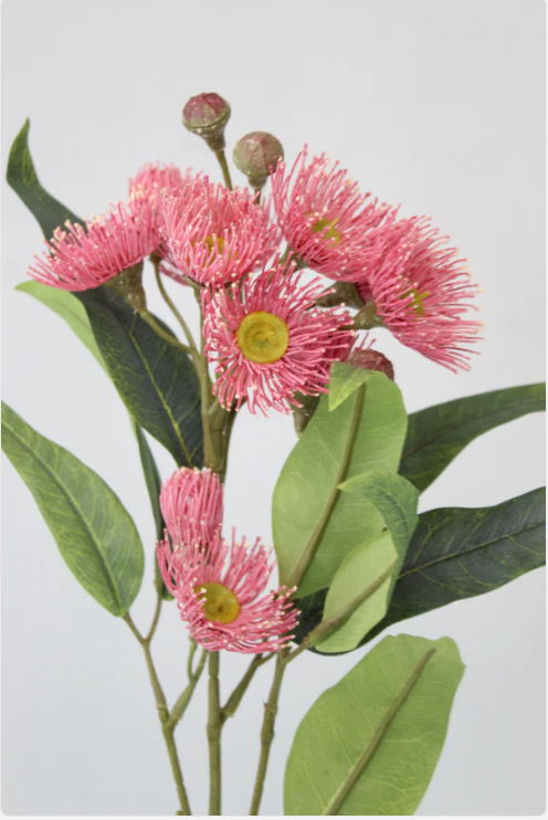 Australian Pink Gum Blossom Stem - Realistic Artificial Flowers - Image 2