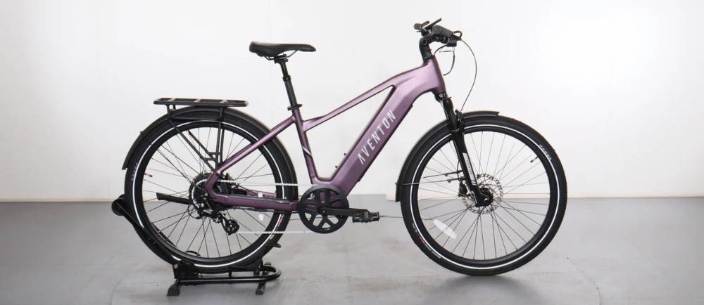 an aventon electric city biker