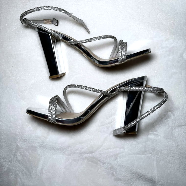 Fashion Nova - Silver High Heels