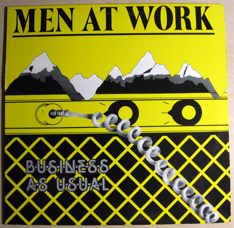 Men At Work - Business As Usual - Gold Promo Stamped Co...
