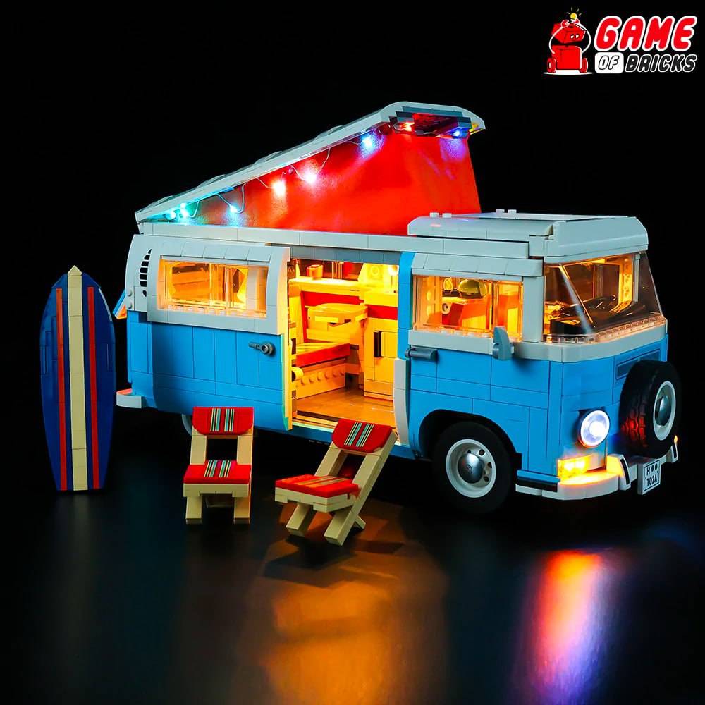 The Lego Volkswagen Camp Van 10279 set