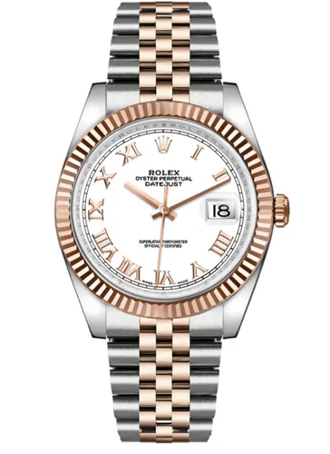 Rolex Datejust 36 White Roman Dial Jubilee Bracelet