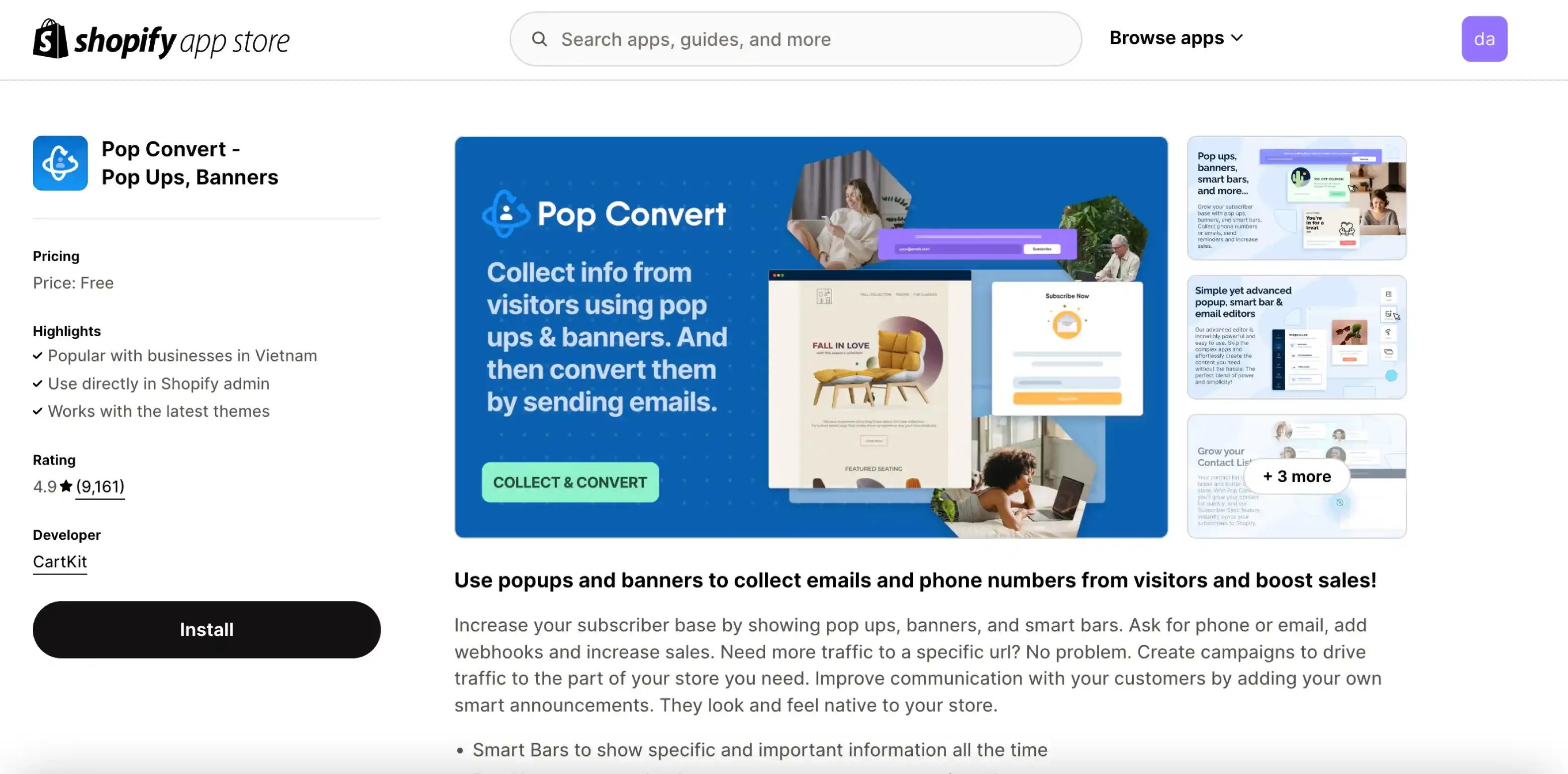 pop convert shopify app
