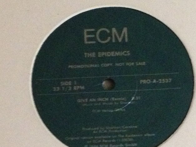 The Epidemics - ECM Promo 12 inch give an inch remix nm