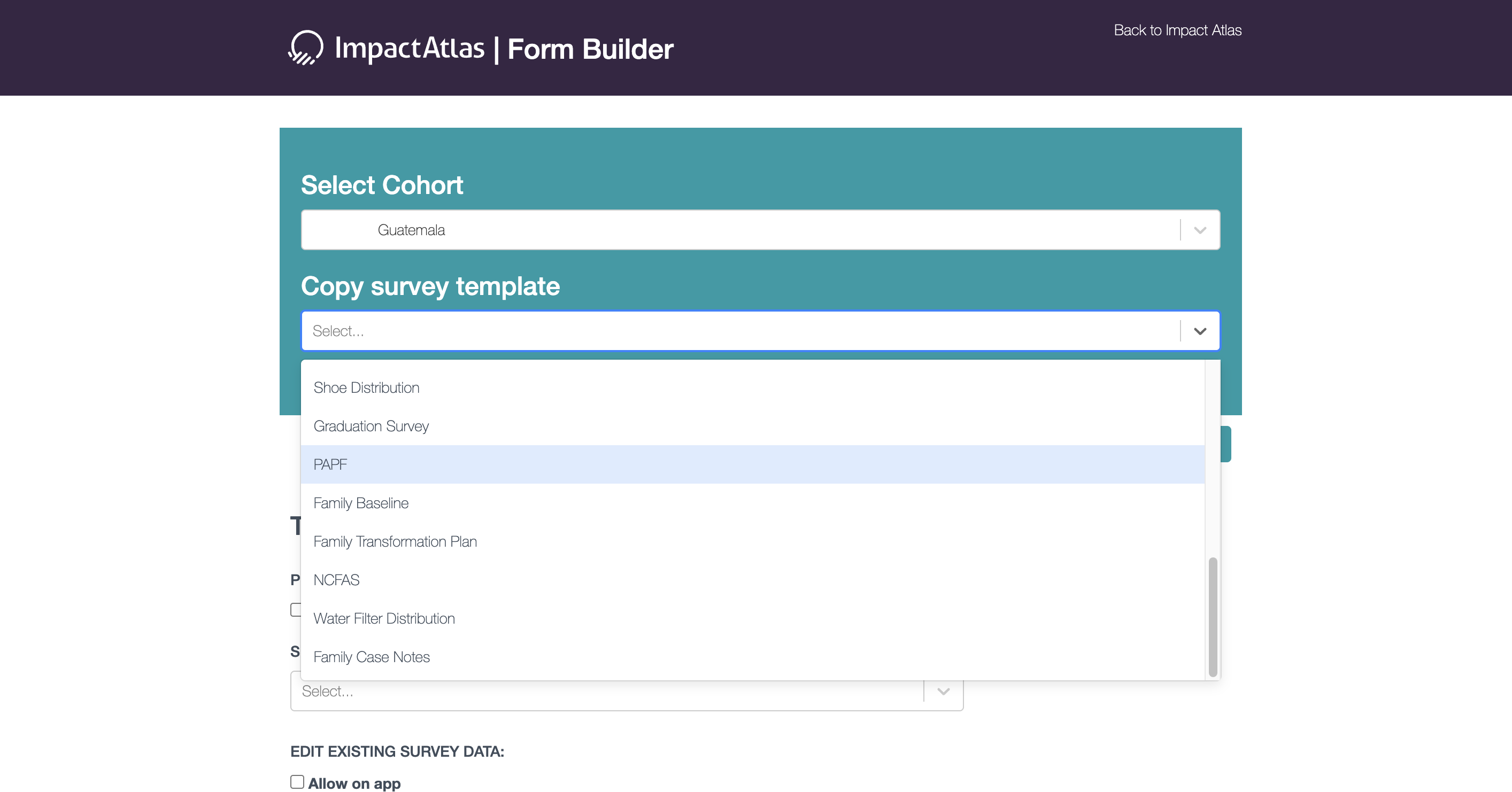 Copy Survey Copy survey