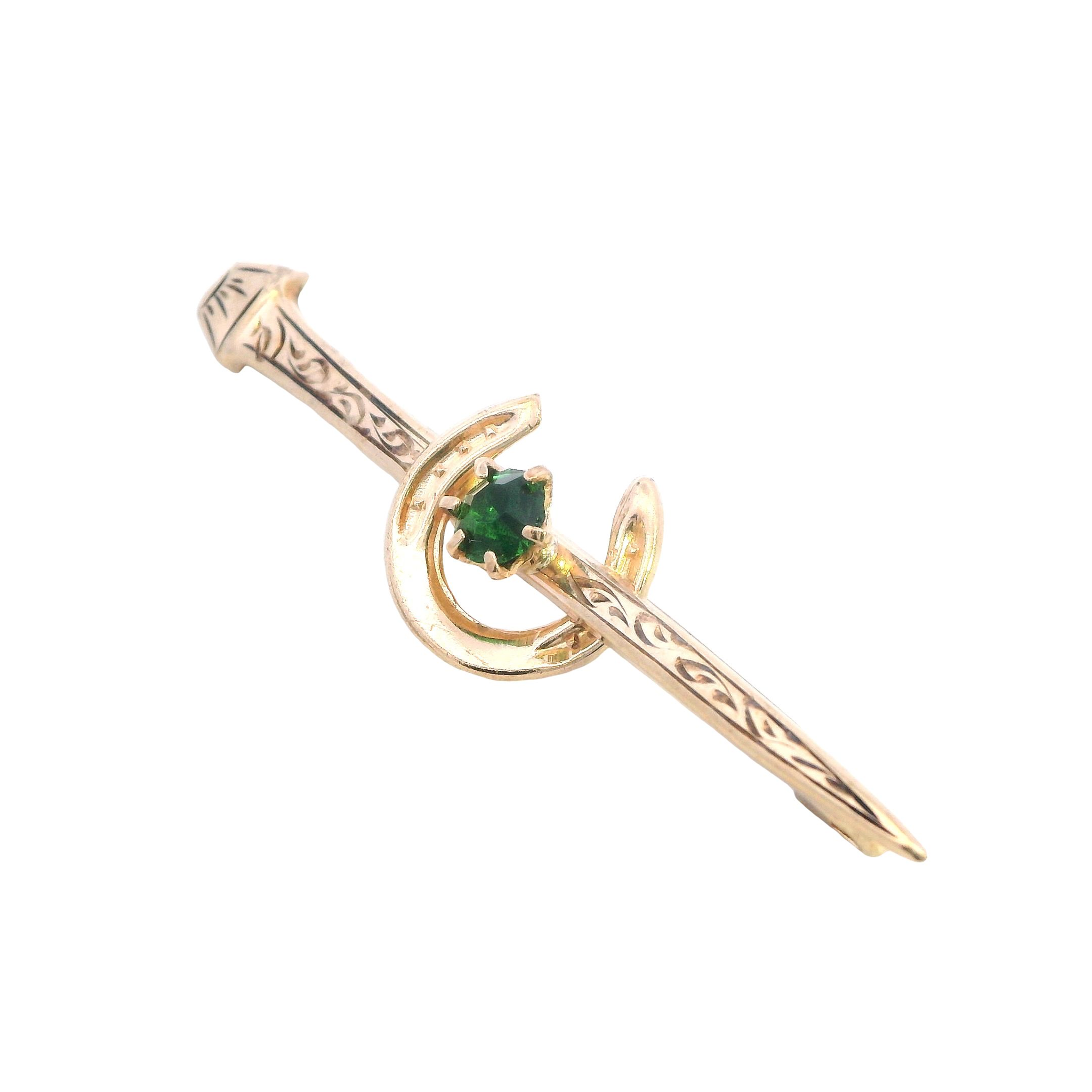 Antique Australian Equestrian Rodd Gold Brooch - Image 2