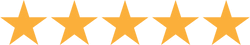 5 golden stars rating