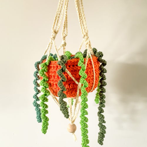 Hanging plant crochet pattern