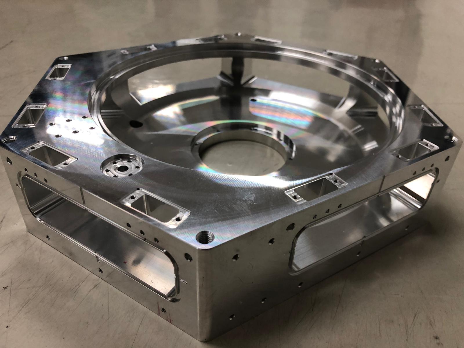 CNC milled aluminium semiconductor chamber display