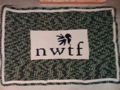 Handmade Crocheted NWTF Logo Afghan
