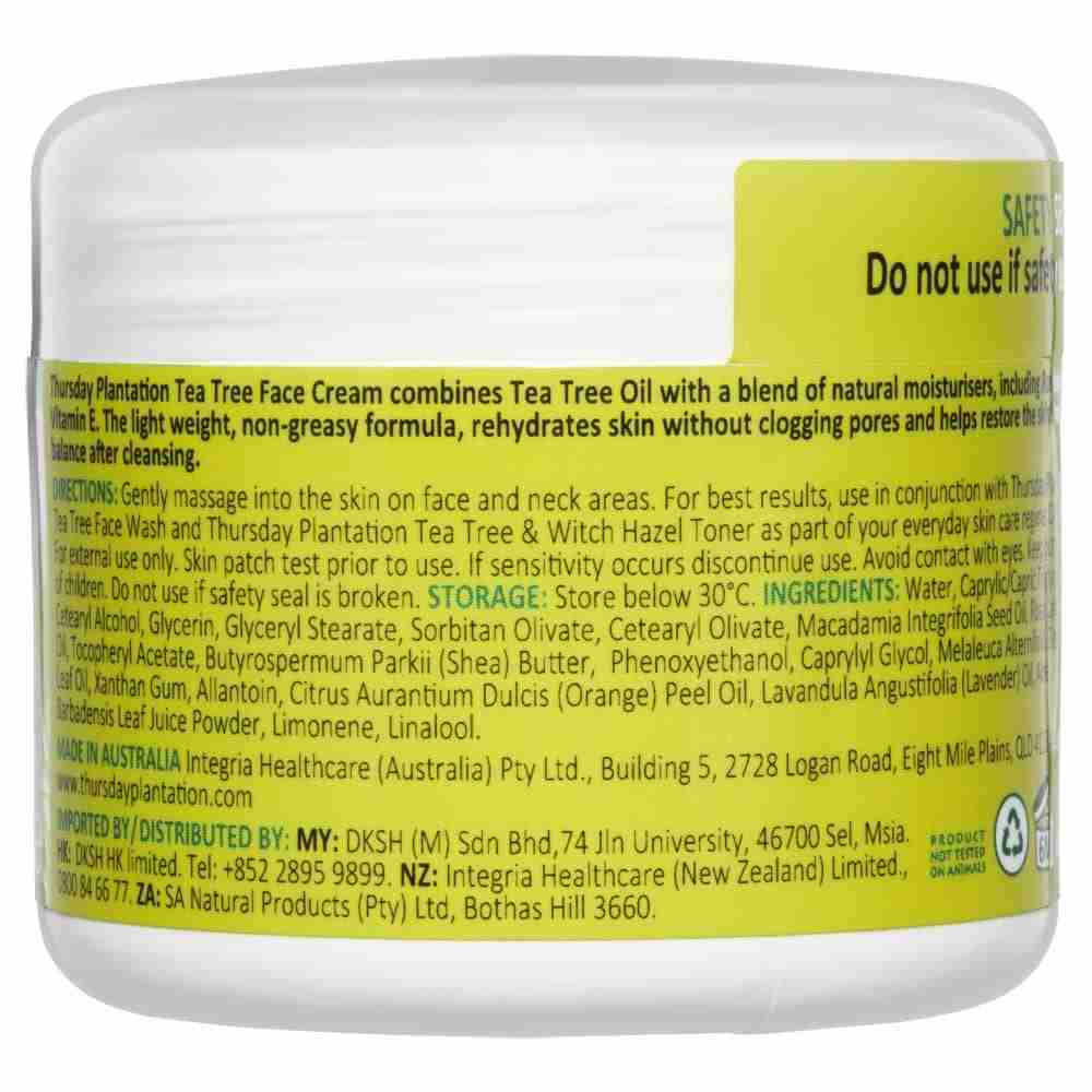 Thursday Plantation Tea Tree Face Cream 65G - Image 3
