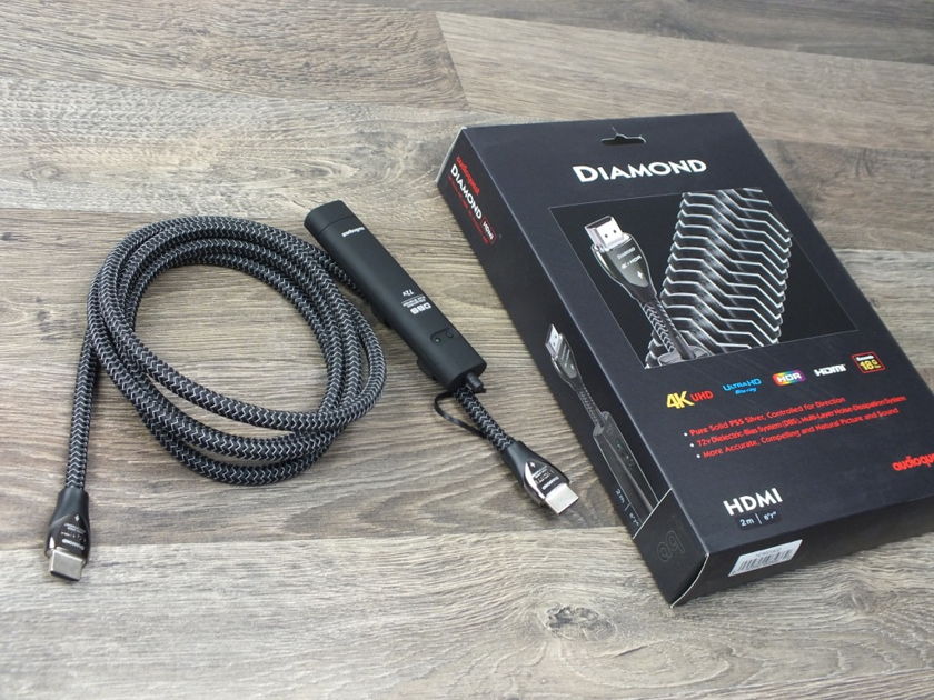 AudioQuest Diamond 4K High Speed Ultra HD HDMI cable 2,0 metre (2 available)