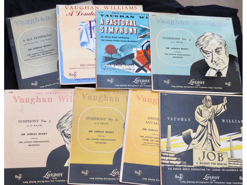 Mono Audiophile: Complete Vaughan Williams - LP Collection, 1950's, London UK Pressings!!!