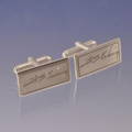 handwriting cufflinks